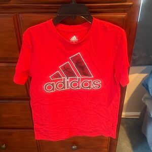 Adidas Kids Graphic Red Tee